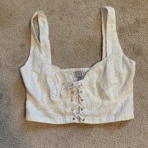 tobi white crop top